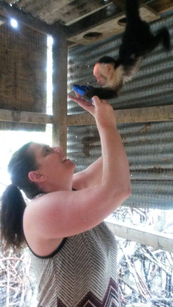 Sloths and Monkeys: The Best Mahogony Bay Excursion 14 Hold a monkey, Roatan
