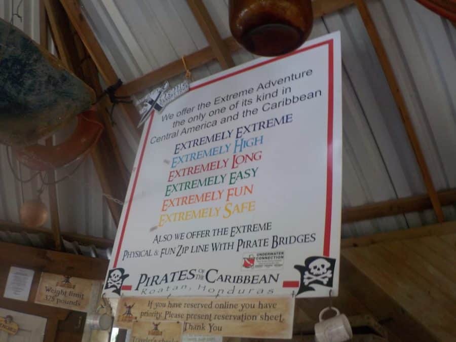 Sign at Pirates of the Caribbean