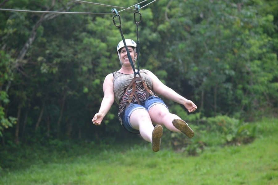 Zip line in Roatan