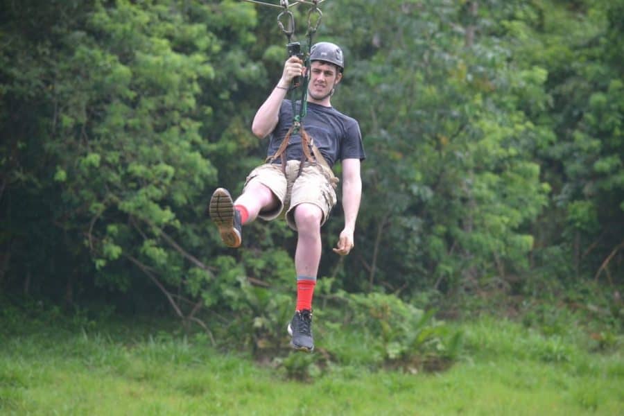 Zip line in Roatan