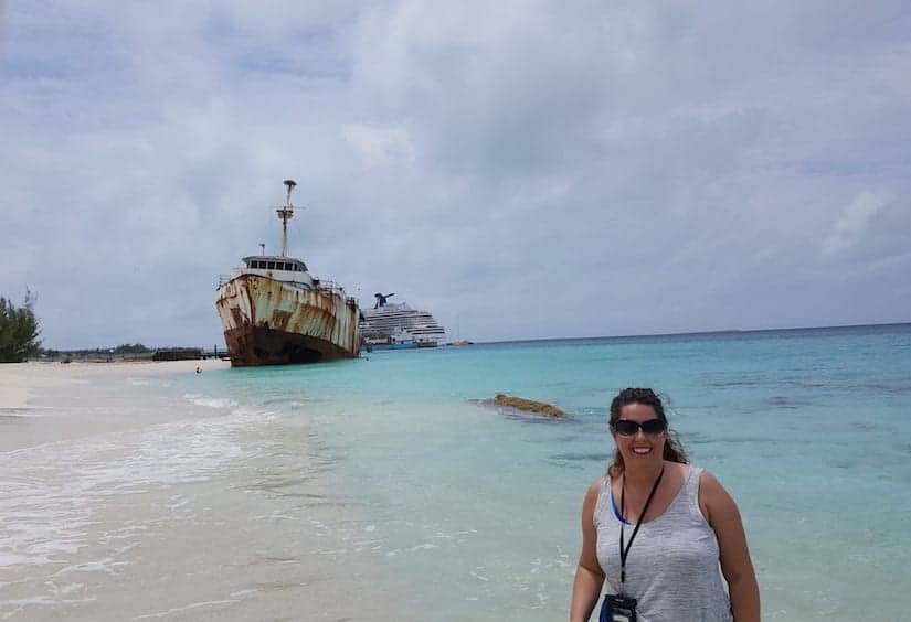 Me posing at the beautiful Beach in the Caribbean