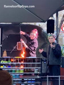 Glass blowing demonstration