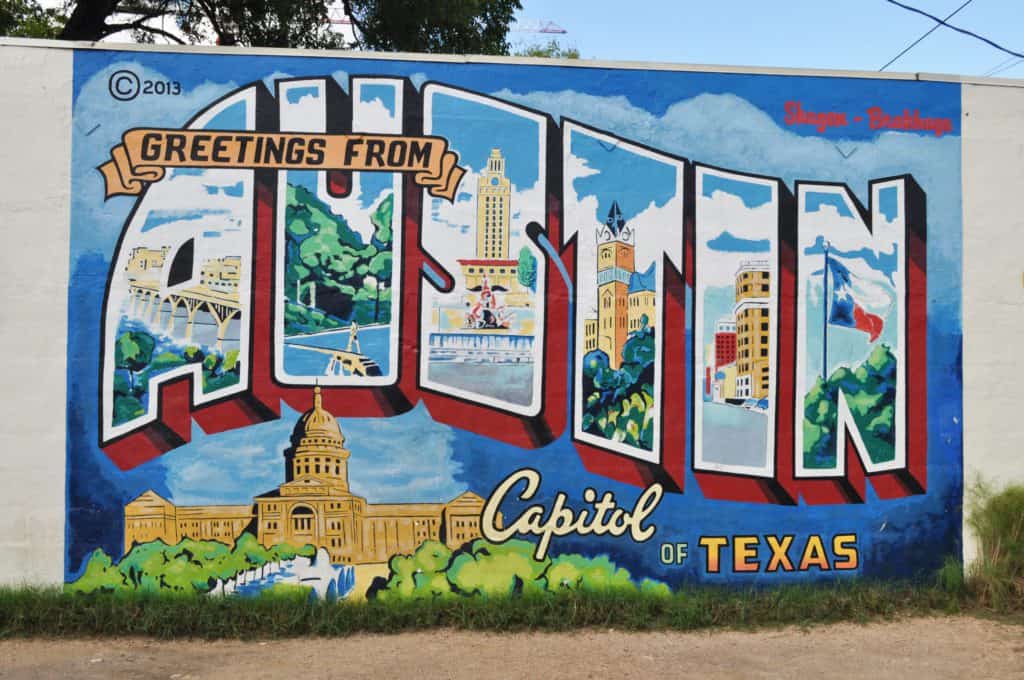 The Best Weekend Girls Getaways in the US 15 Welcome to Austin Sign