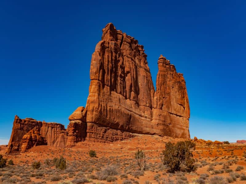 One day Arches and Canyonlands Itinerary Courthouse Tower