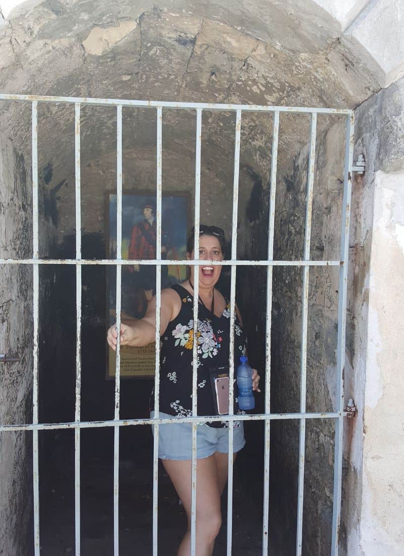 Is Nassau Worth It? Should You Stay On The Ship? 5 My happy inside the Fort Fincastle.