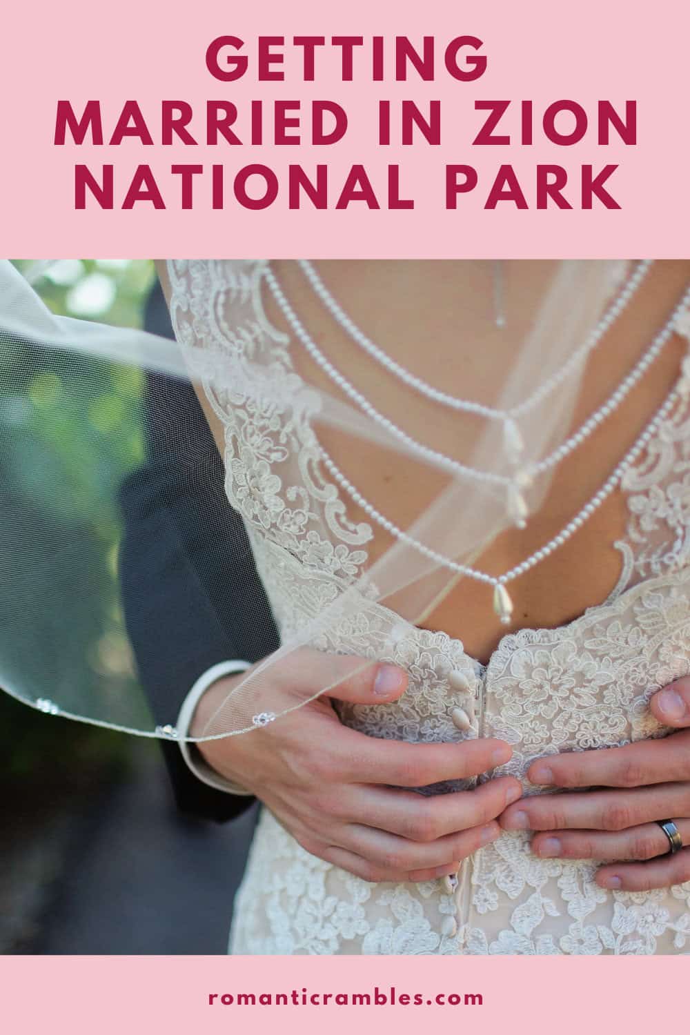 Getting married in Zion National park