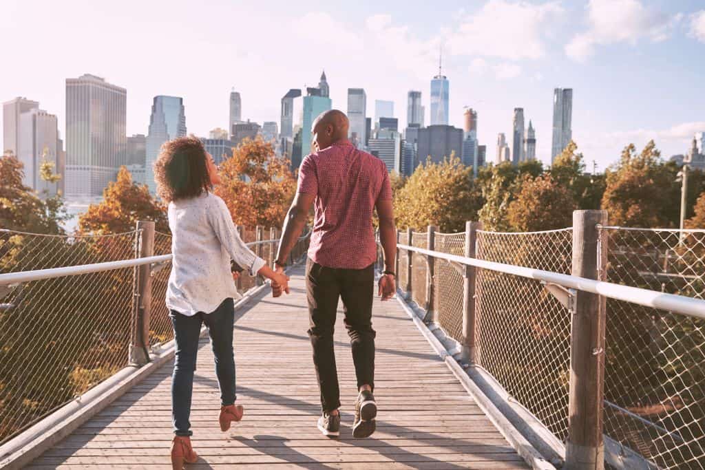 15 Romantic Travel Bucket List Locations for Couples 11 A Couple in NYC