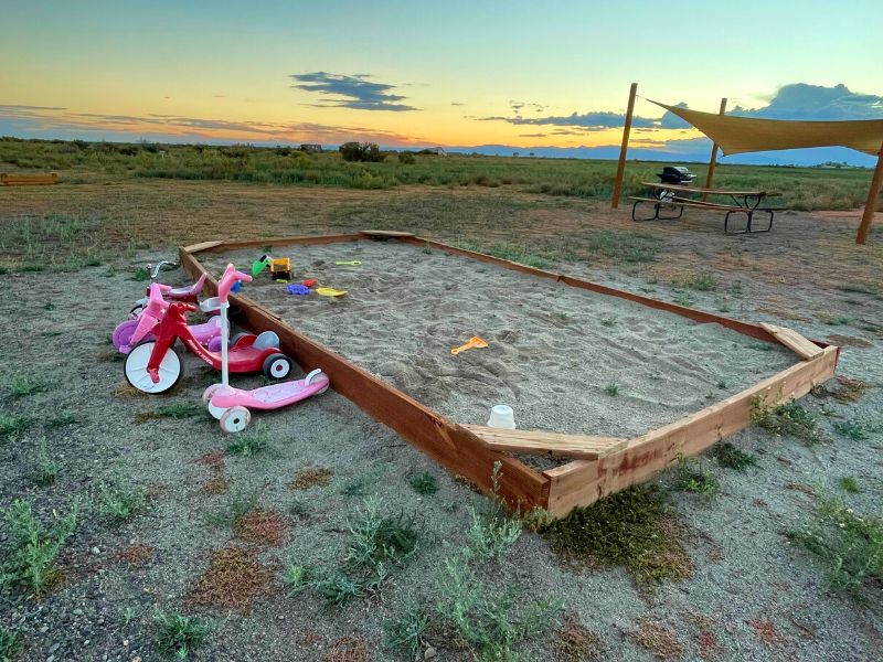 Glamping Near Great Sand Dunes National Park, play area at rustic rook