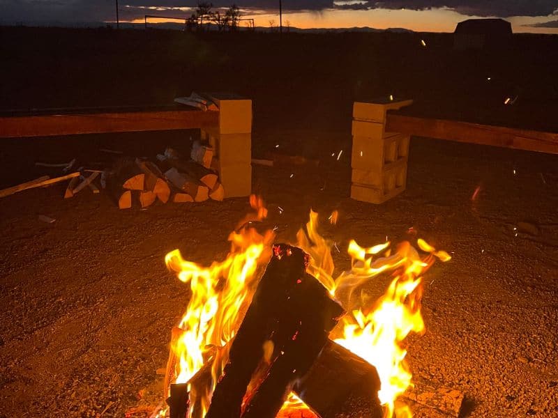 Campfire at Rustic Rook
