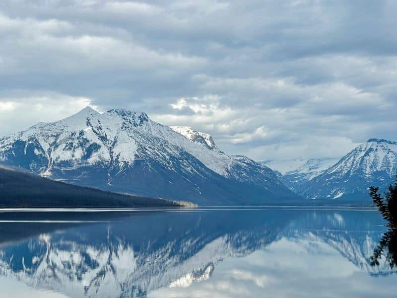 Lake McDonald reflection in the winter