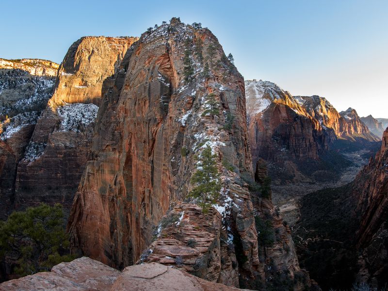 Zion National Park In Winter: A Spectacular Sight! 7 Angels landing in Winter