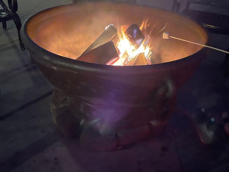 Smores at whitefish lodge