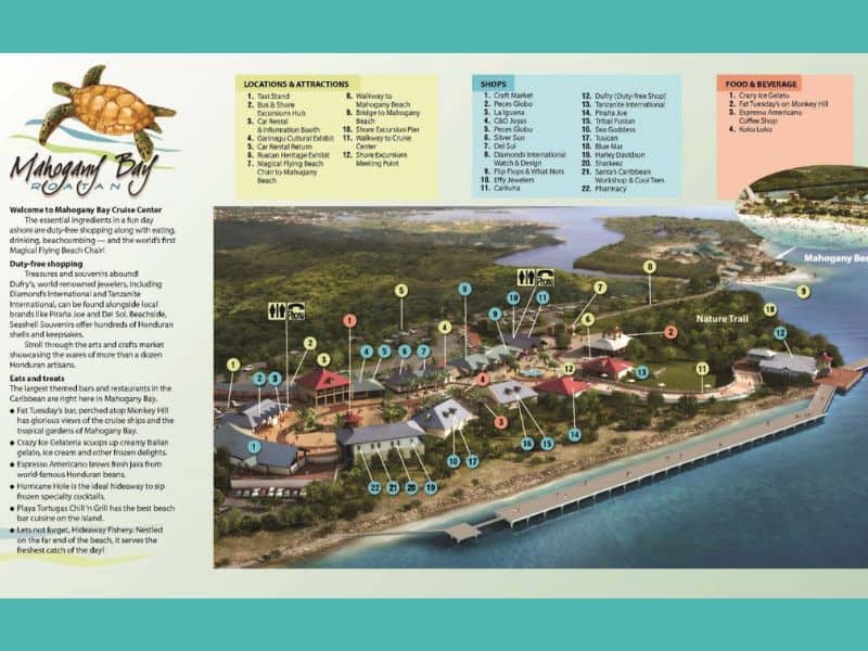 Map of Mahogany Bay Cruise Port