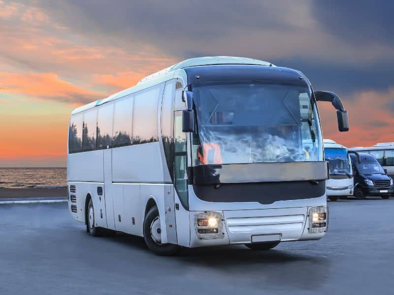 Barcelona Cruise Port Guide: Everything You Need to Know 3 Bus sitting with sunset