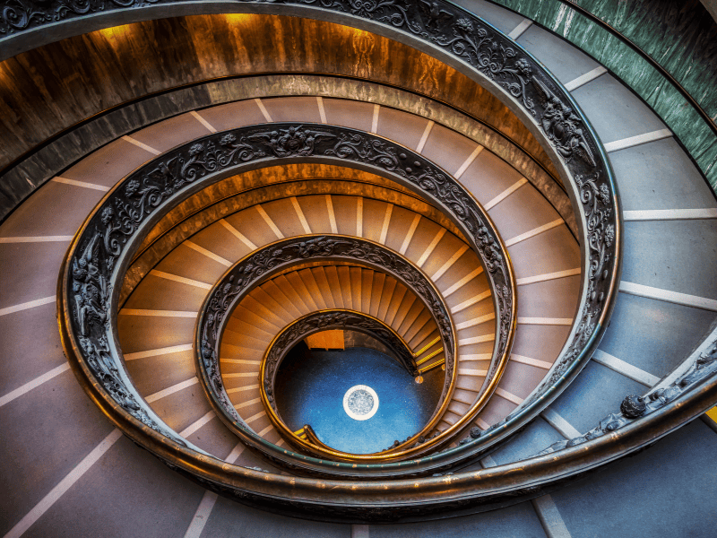 30 Famous Rome Italy Landmarks That You Must See 10 Mesmerized by the captivating spiral staircase in the Vatican Museums, a beautifully crafted architectural marvel that spirals upwards, beckoning you to explore the wonders that lie ahead.