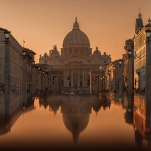 30 Famous Rome Italy Landmarks That You Must See 3 The Stunning panaromic view of Vatican City during sunset that shines all over the Vatican.