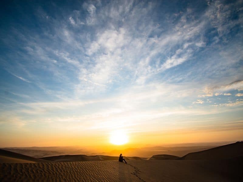 sunrise sand dunes