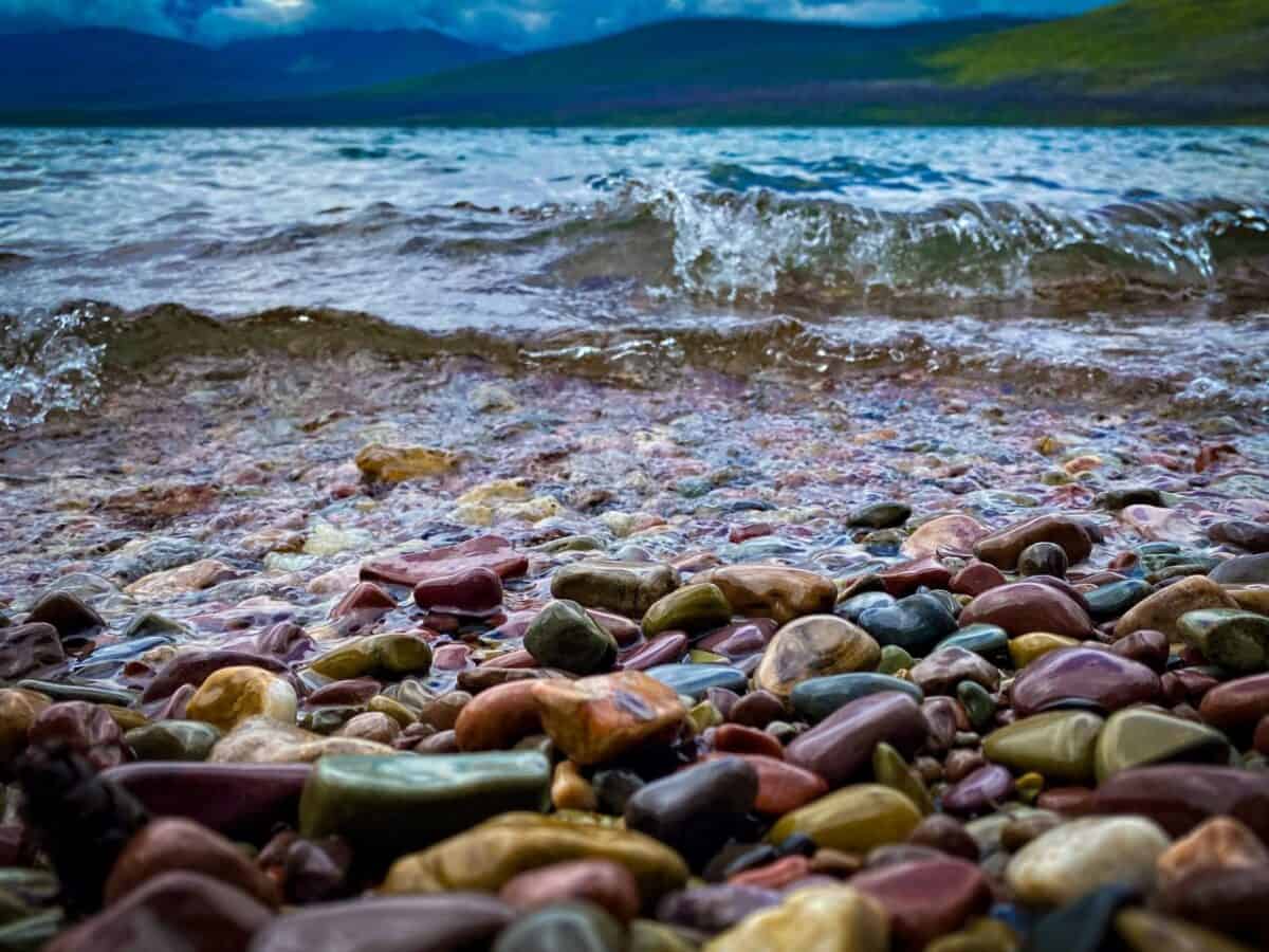 Glacier National Park: The Best Hikes Under 5 Miles 2 colorful Rocks at Lake McDonald