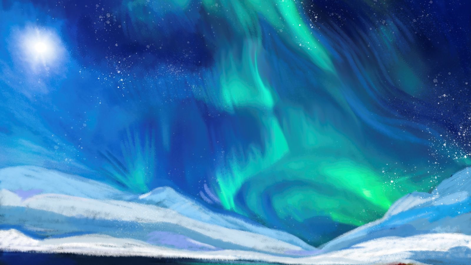 northern lights at glacier national park