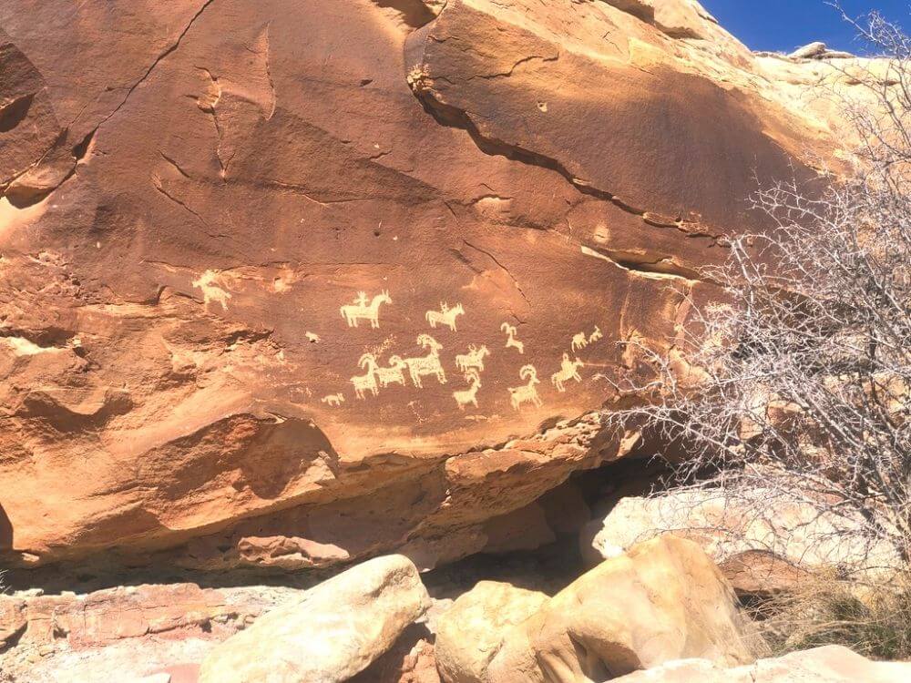 11 Best Hikes in Arches National Park with Kids 7 Petroglyphs Arches National Park with Kids