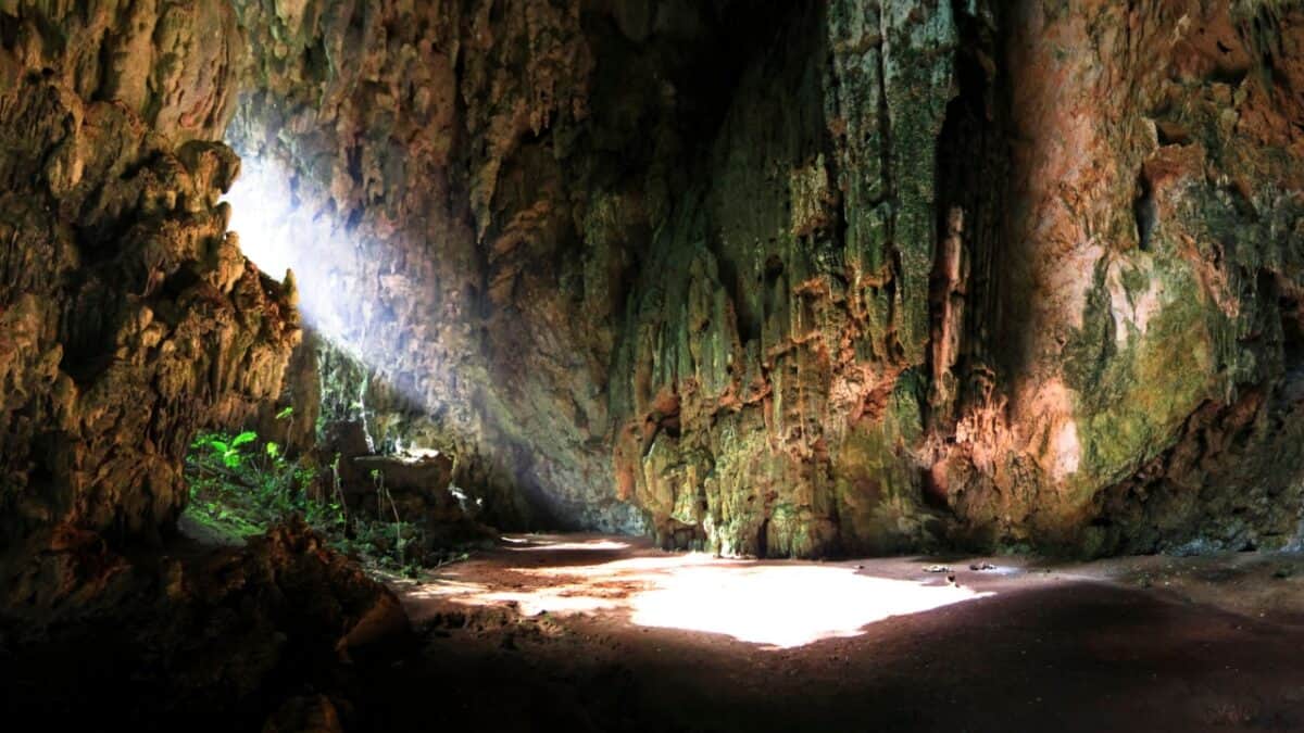 Discover the Central American Country You Need to Explore ASAP 15 Interior of a cave in Belize.