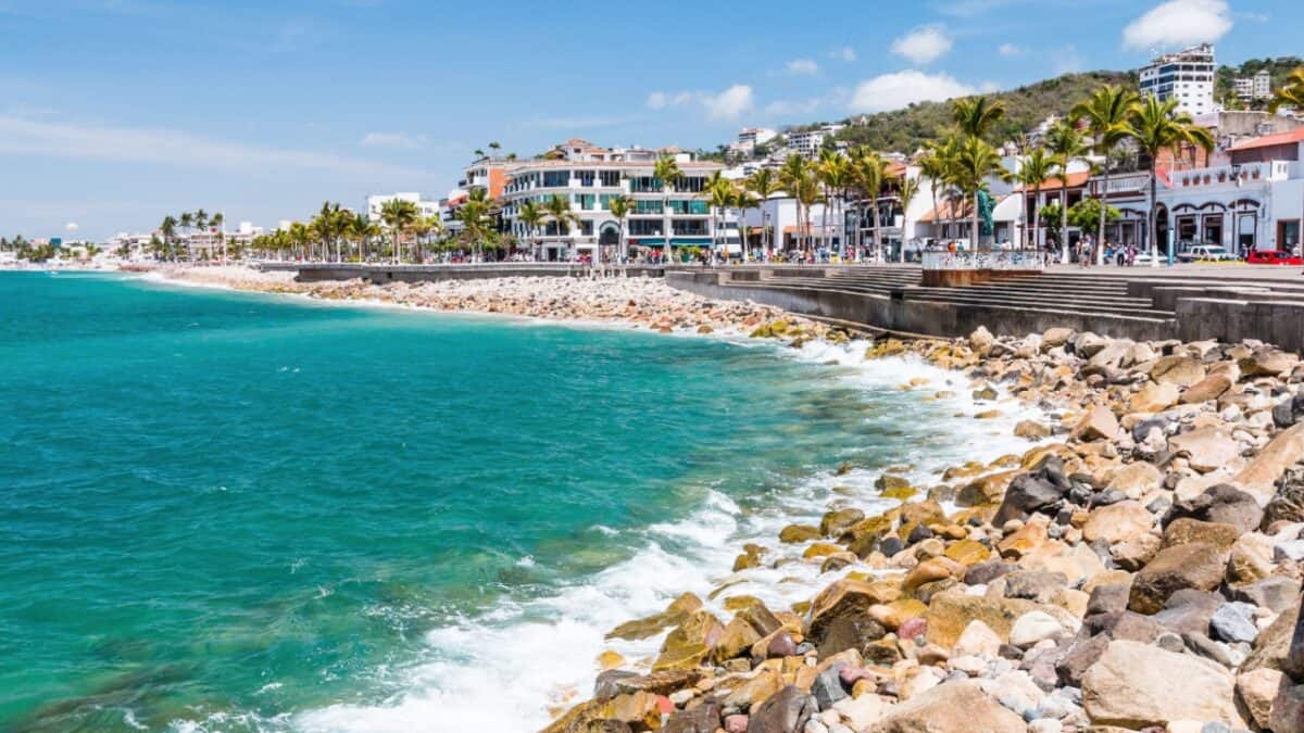 Shore in Puerto Vallarta Mexico.