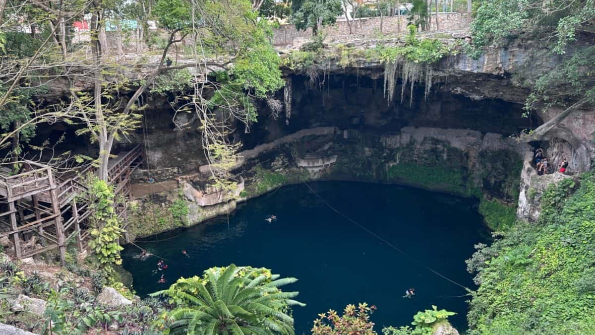 The Cenote Zaci Valladolid.