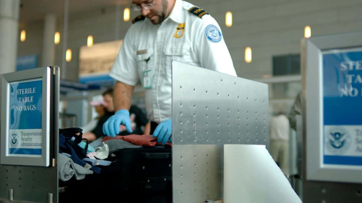 20 Ultimate No-Nos of Cruise Packing—Learn What's Banned 3 A security officer checking the luggage