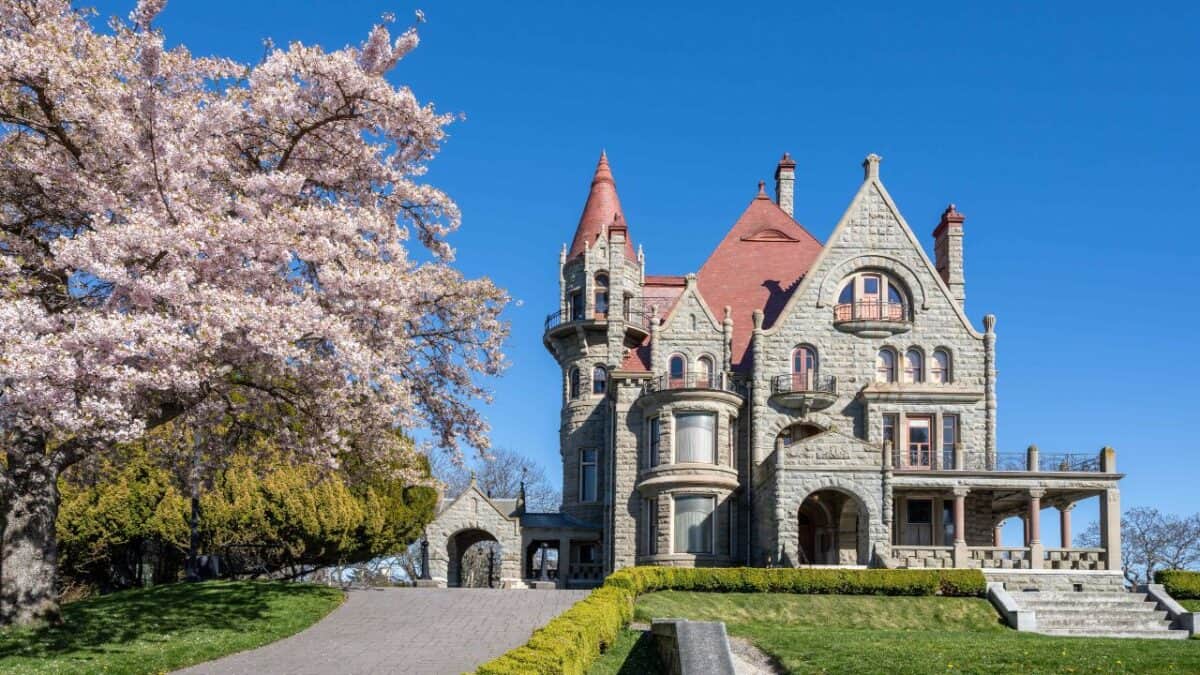 The Craigdarroch Castle exterior.
