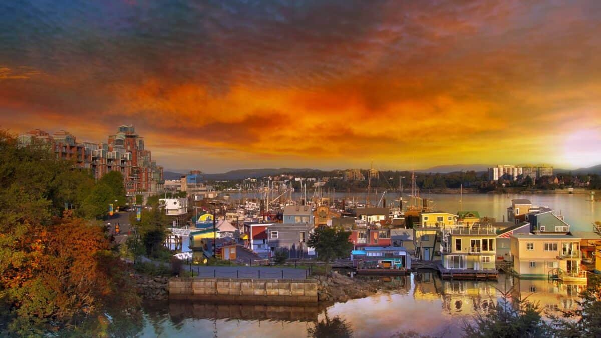 Fishermans wharf in Victoria BC