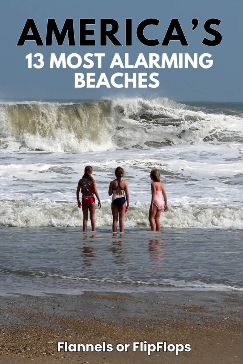 America’s 13 Most Alarming Beaches You Won’t Believe Exist! 4 children on one of alarming beaches in america