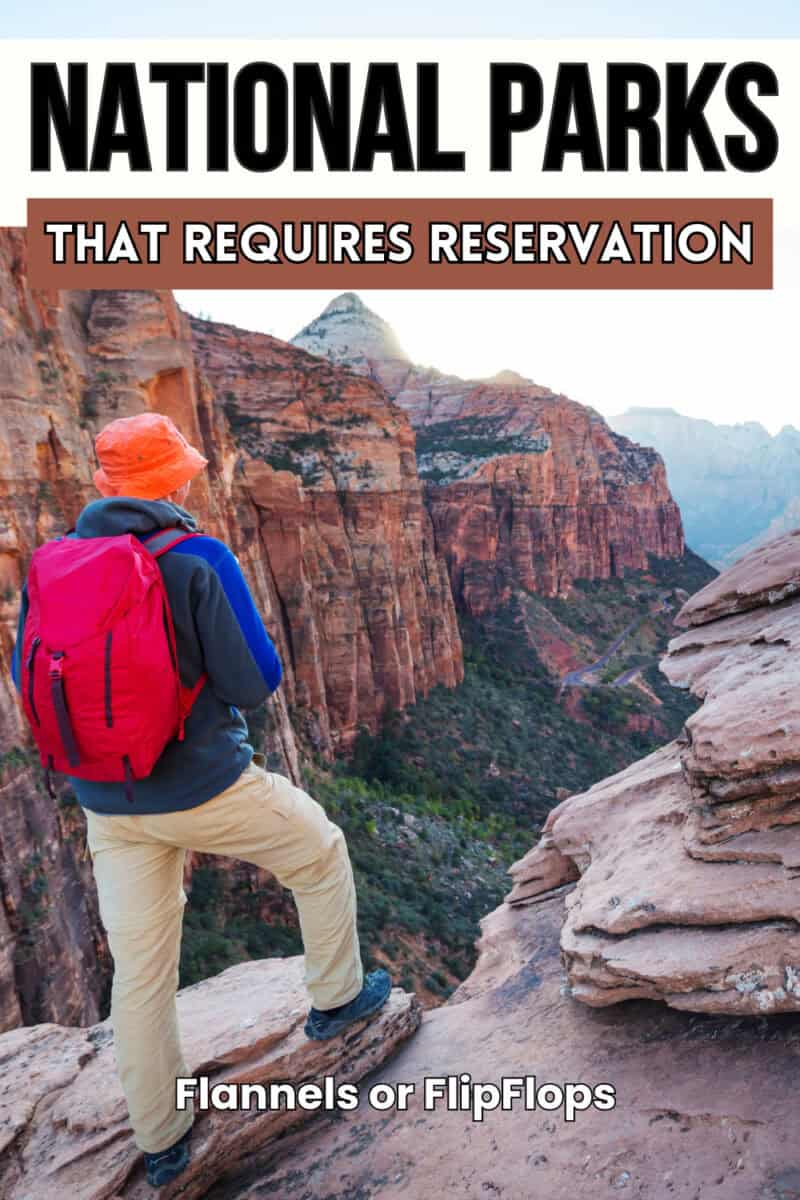 man on zion national park