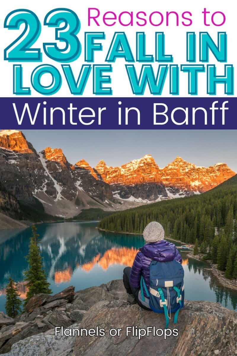23 Reasons We Love Banff In The Winter 3 hiker in banff in winter